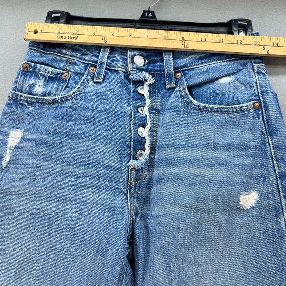 Levi's 501XX Jeans Women's W24 L26 (0) Big E Button Fly Light Stone Normcore - Picture 12 of 16